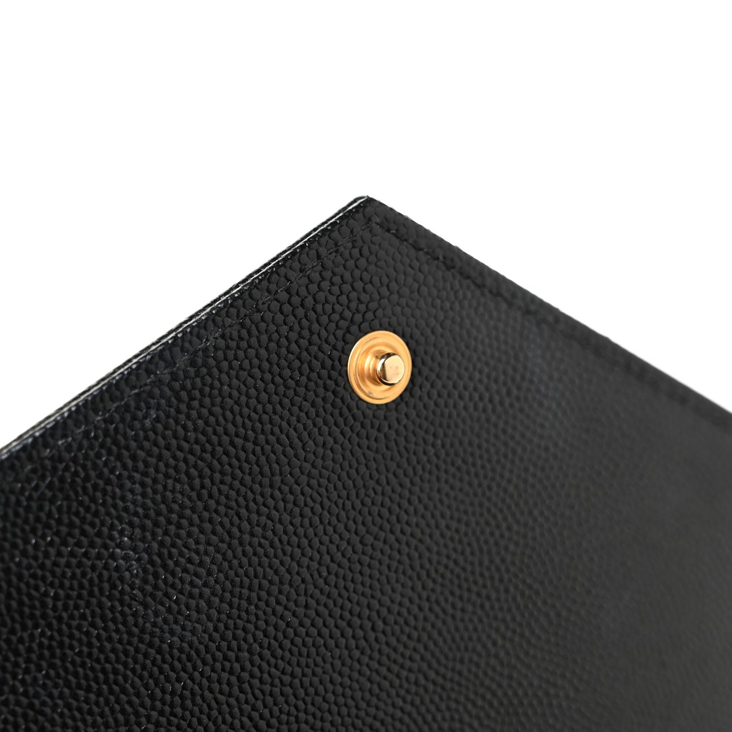 Grain De Poudre Matelasse Chevron Monogram Chain Wallet Black