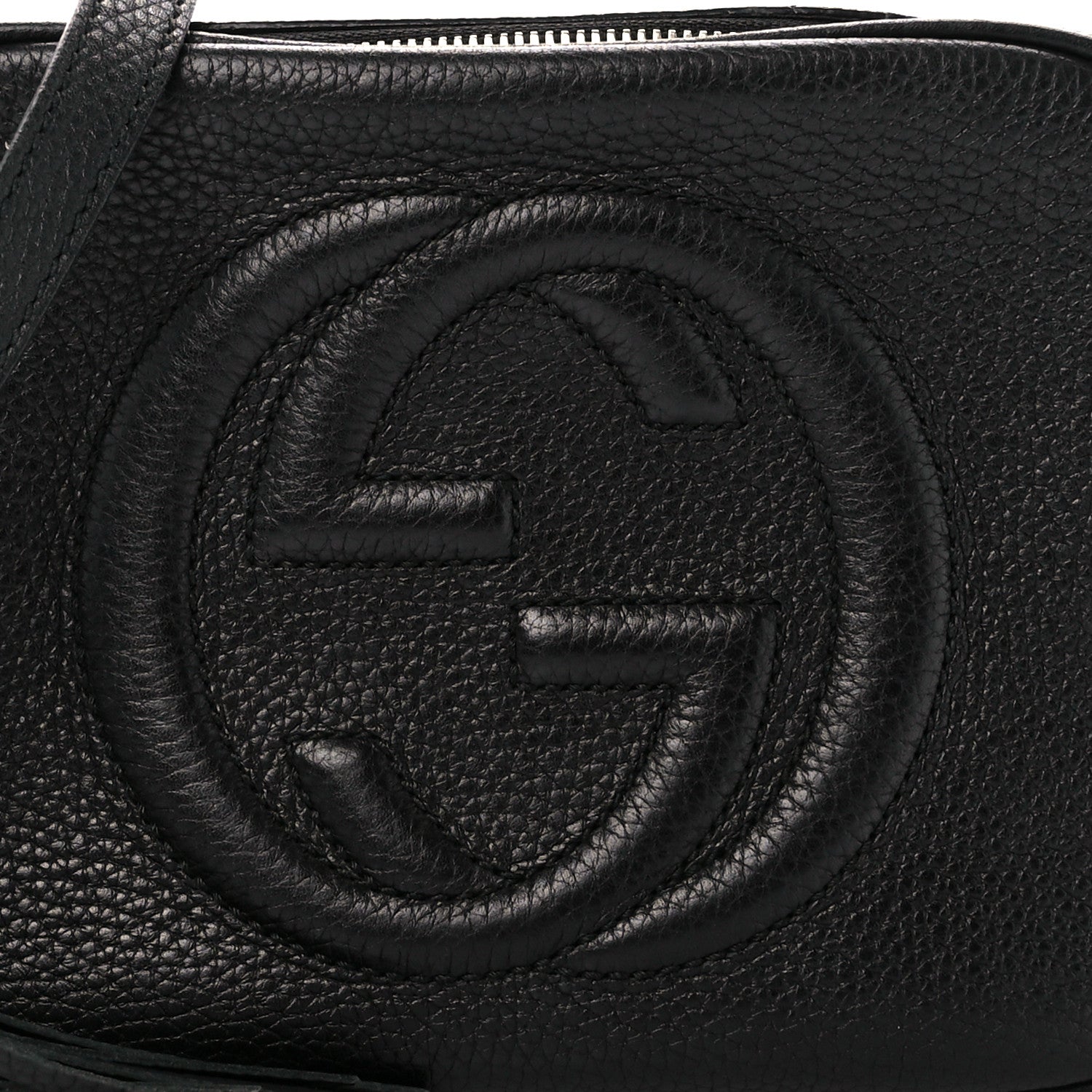 Gucci Pebbled Calfskin Small Soho Disco Bag Black 9 of 11