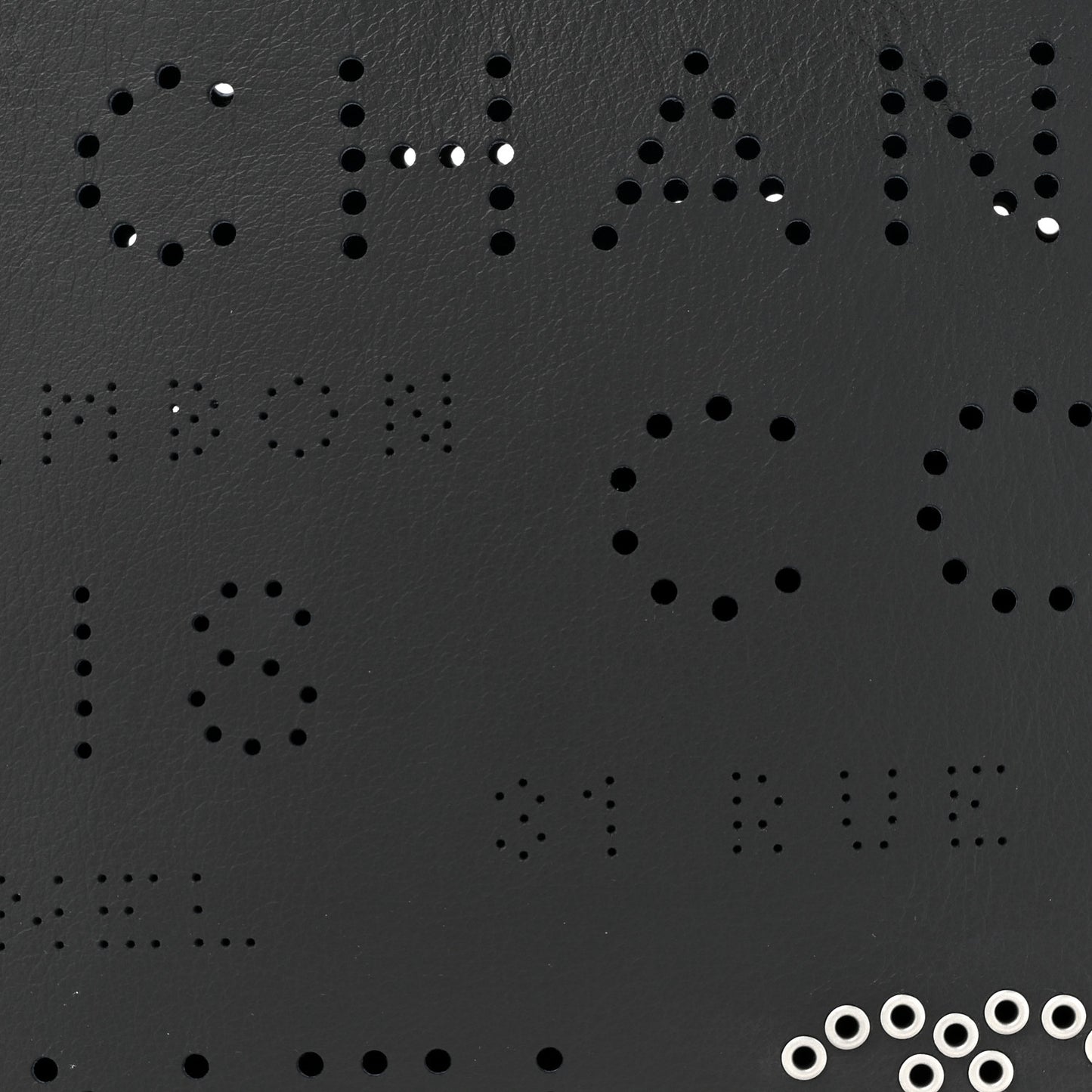 Calfskin Eyelets Clutch