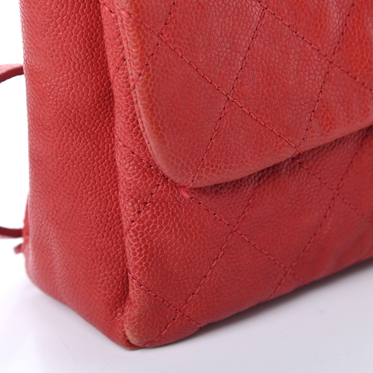 Chanel Caviar Quilted Medium Simply CC Flap Red 19 of 21