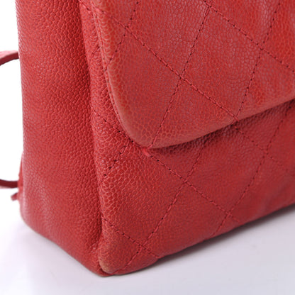 Chanel Caviar Quilted Medium Simply CC Flap Red 19 of 21