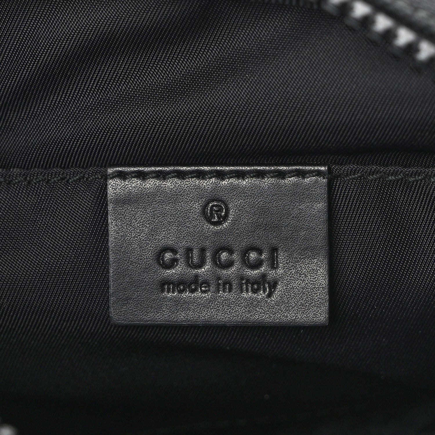 Gucci Canvas Web Tiger Embroidered Messenger Bag Black 6 of 10