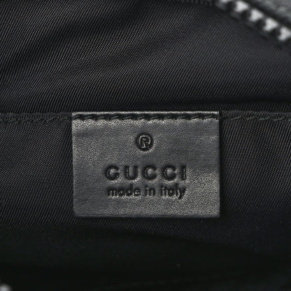 Gucci Canvas Web Tiger Embroidered Messenger Bag Black 6 of 10