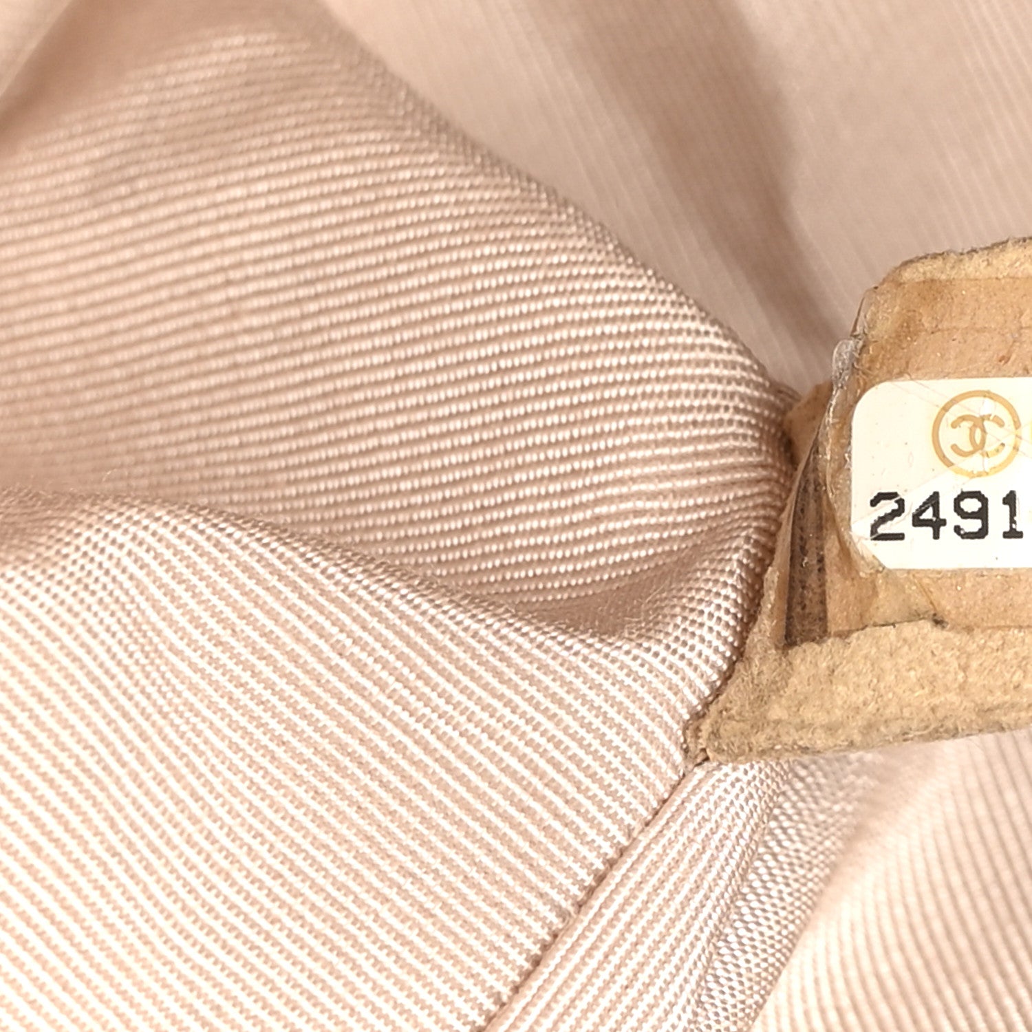 Chanel Caviar Chevron Quilted Small Boy Flap Light Beige 7 of 11