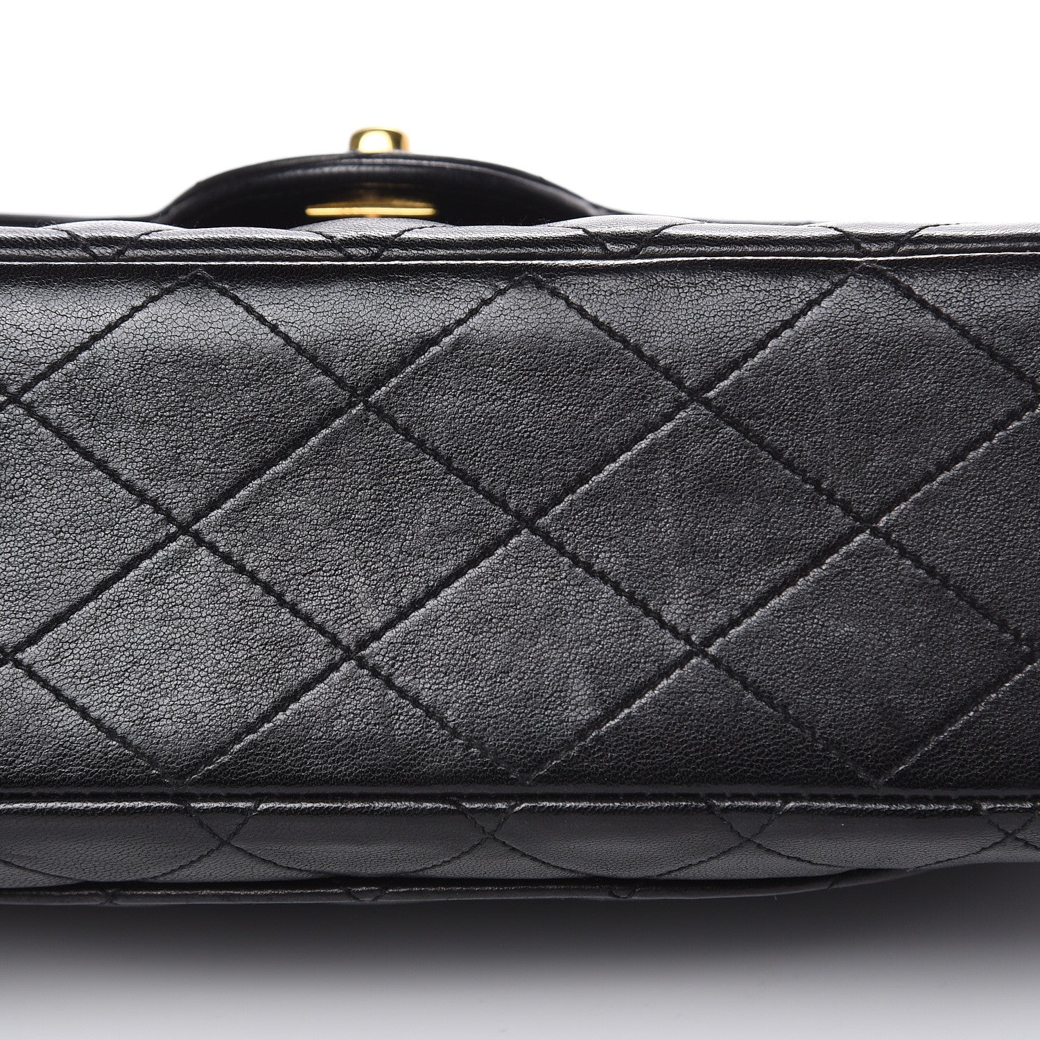 Chanel Lambskin Quilted Medium Double Flap Black 11 of 12