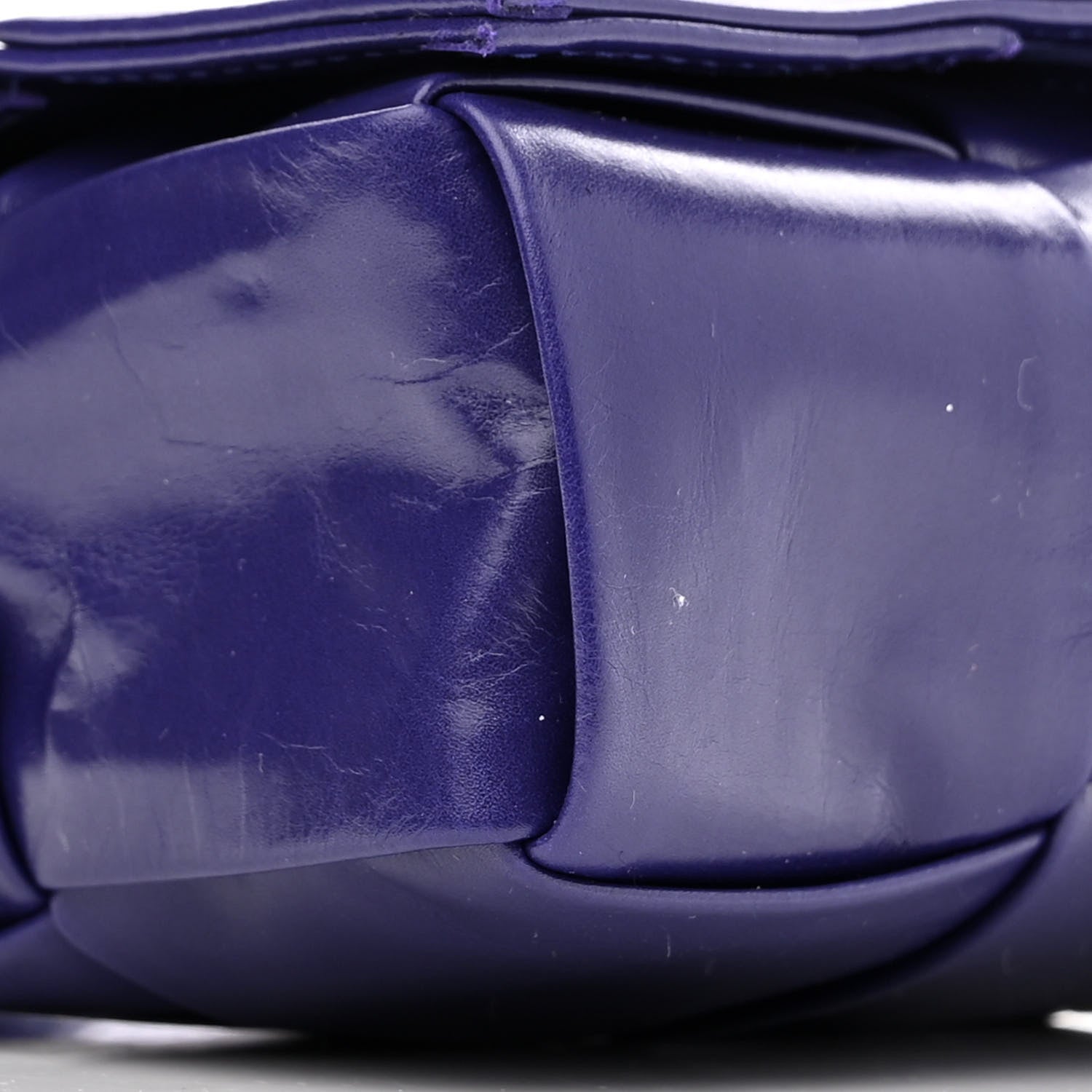 Bottega Veneta Paper Calfskin Maxi Intreccio Extra Mini Cassette Crossbody Bag Purple 9 of 11