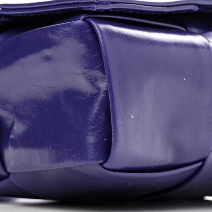 Bottega Veneta Paper Calfskin Maxi Intreccio Extra Mini Cassette Crossbody Bag Purple 9 of 11