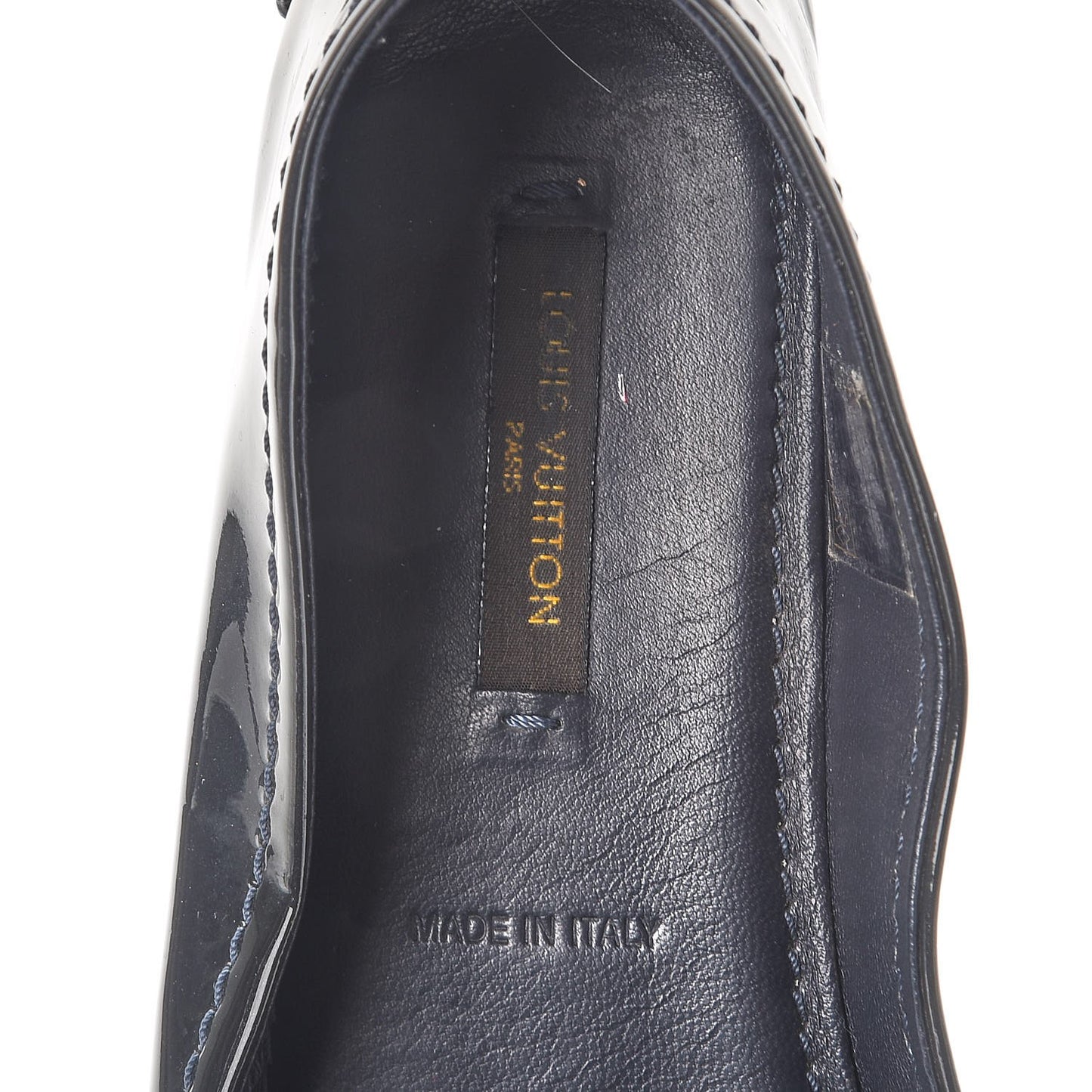 Patent Calf Oxford Ballerina Flats 36 Black