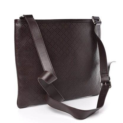 Gucci Hilary Lux Bright Diamante Medium Flat Messenger Bag Testa di Moro 3 of 11