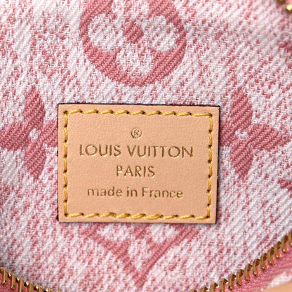 Louis Vuitton Monogram Jacquard Denim Nano Speedy Bandouliere Pink 6 of 10
