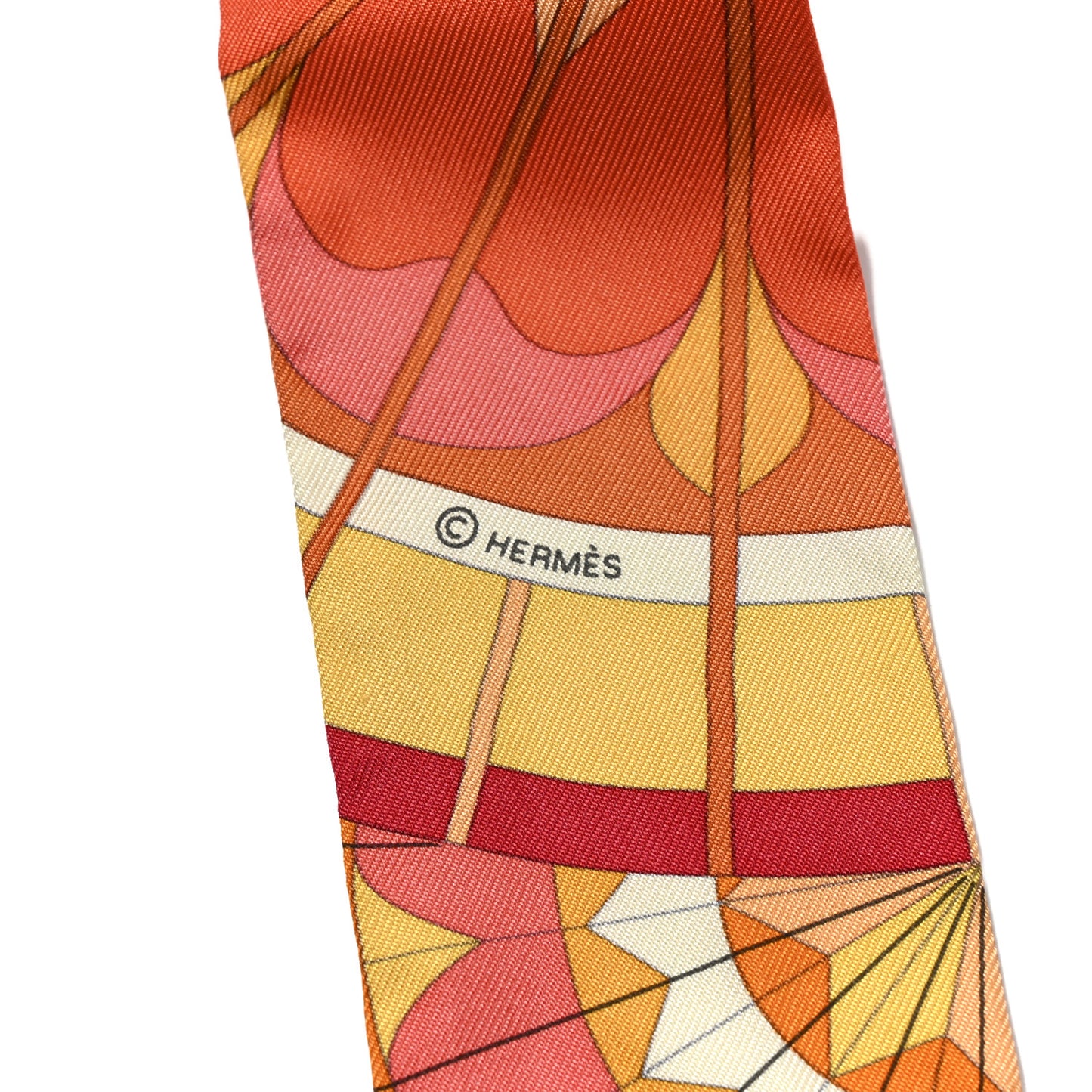 Silk Rose de Compas Twilly Orange Corail Jaune D'Or