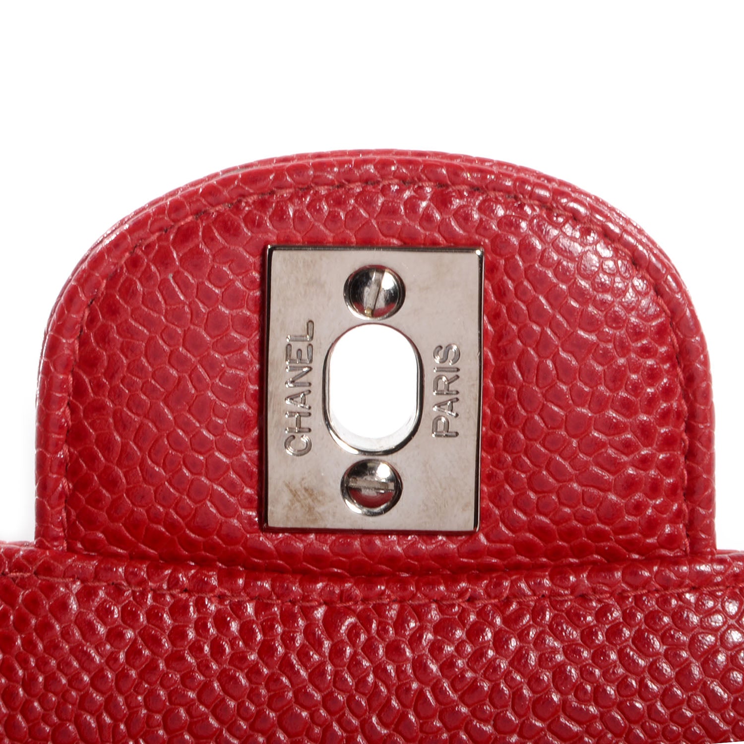 Chanel Caviar Medium Double Flap Red 6 of 8