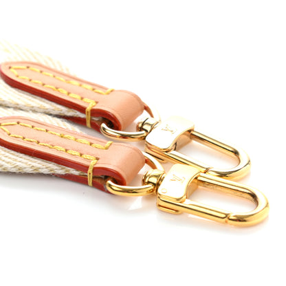 Louis Vuitton Nylon Petite Malle Souple Shoulder Strap Creme 3 of 6