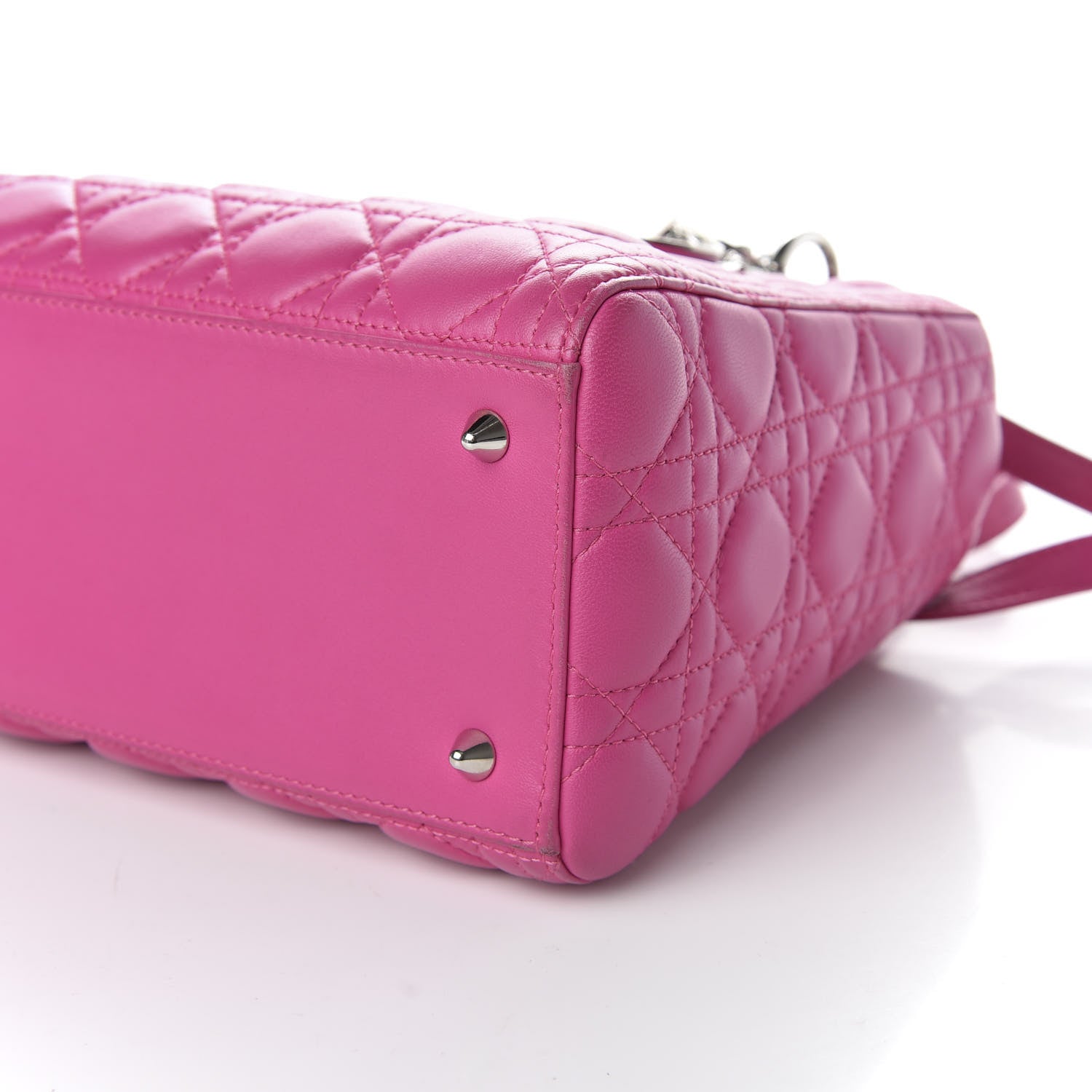 Christian Dior Lambskin Cannage Medium Lady Dior Pink 8 of 8
