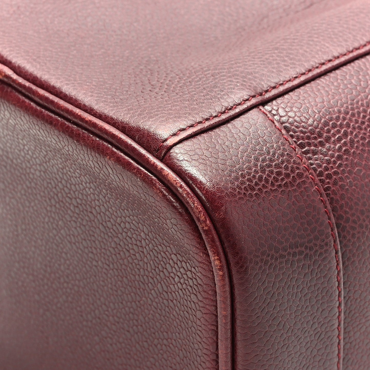 Caviar Vanity Cosmetic Case Burgundy