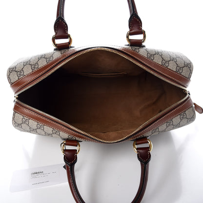 Gucci GG Supreme Monogram Medium Boston Beige Cuir 6 of 8