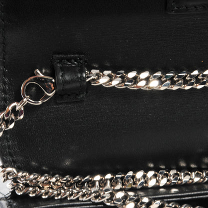 Proenza Schouler Calfskin Embossed Crosshatch PS11 Chain Wallet Black 6 of 10