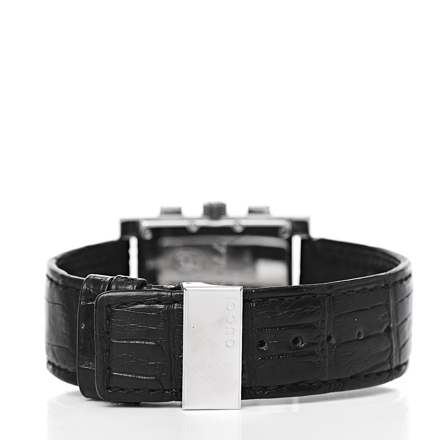 Gucci Stainless Steel Calfskin 32mm Chronograph Quartz Watch Black 4 of 7