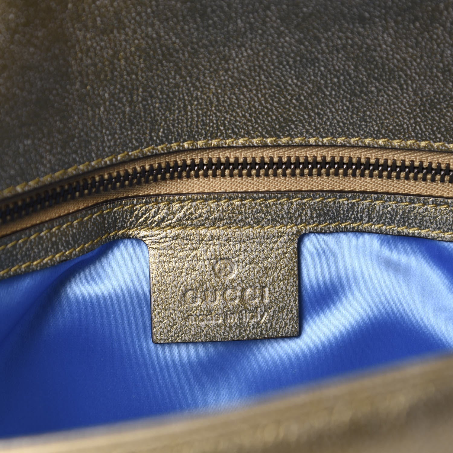 Gucci Metallic Calfskin Matelasse Small GG Marmont Shoulder Bag Gold Pink 8 of 10