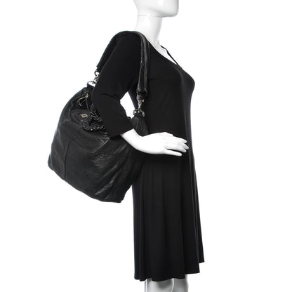 Givenchy Wrinkled Lambskin Large Chain Wrap Nightingale Black 2 of 12