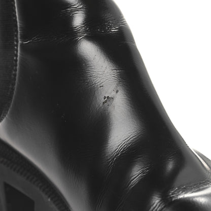 Gucci Calfskin Crystal GG Trip Chelsea Ankle Boots 38.5 Black 10 of 10