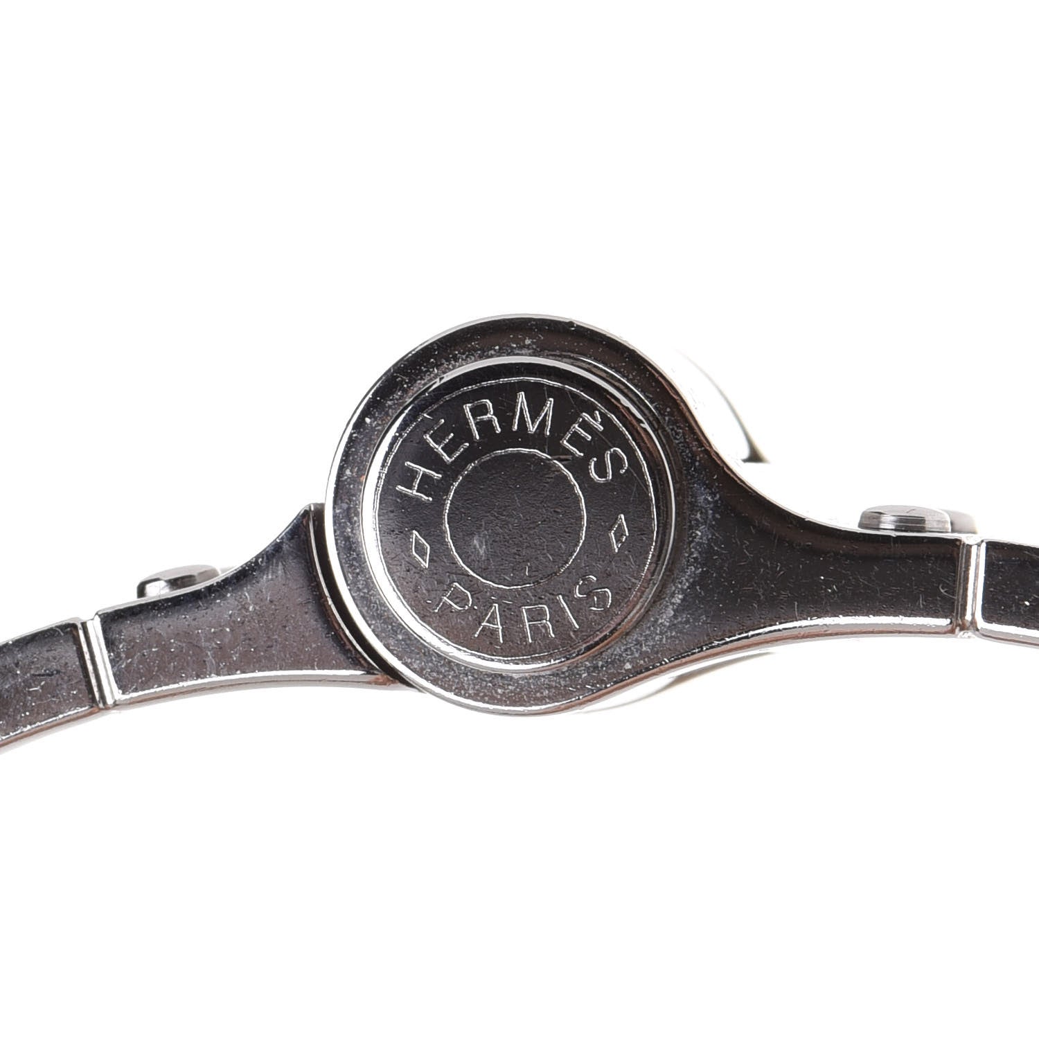 Hermes Enamel Charniere Uni Narrow Hinged Bracelet S Bleu Turquoise 10 of 15