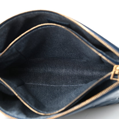 Louis Vuitton Lambskin Embossed Monogram Coussin PM Denim Blue 6 of 11