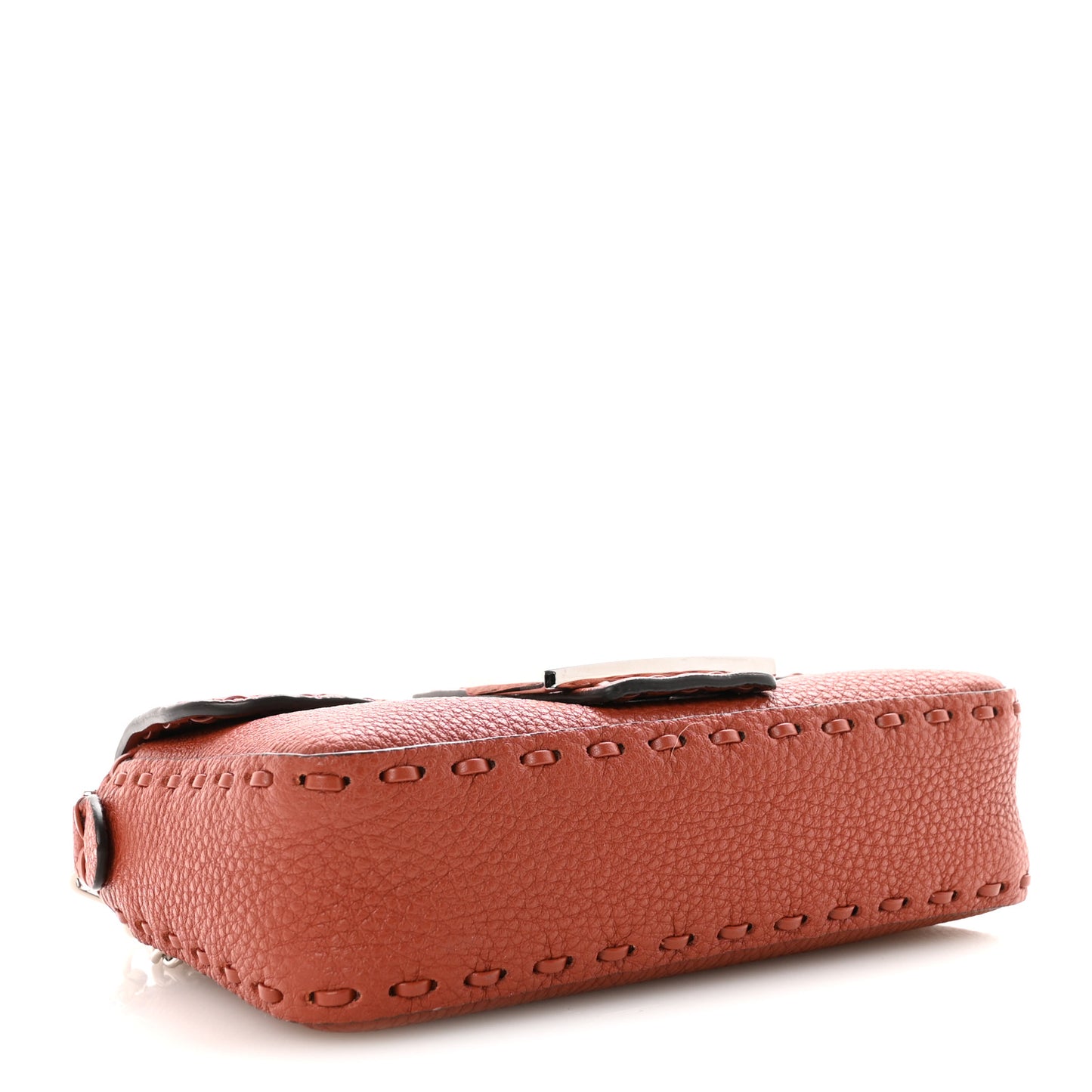 Cuoio Romano Selleria Macro Stitchings Mini Baguette Sienna