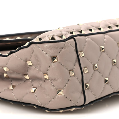 Valentino Garavani Nappa Medium Rockstud Spike Shoulder Bag Poudre 9 of 10