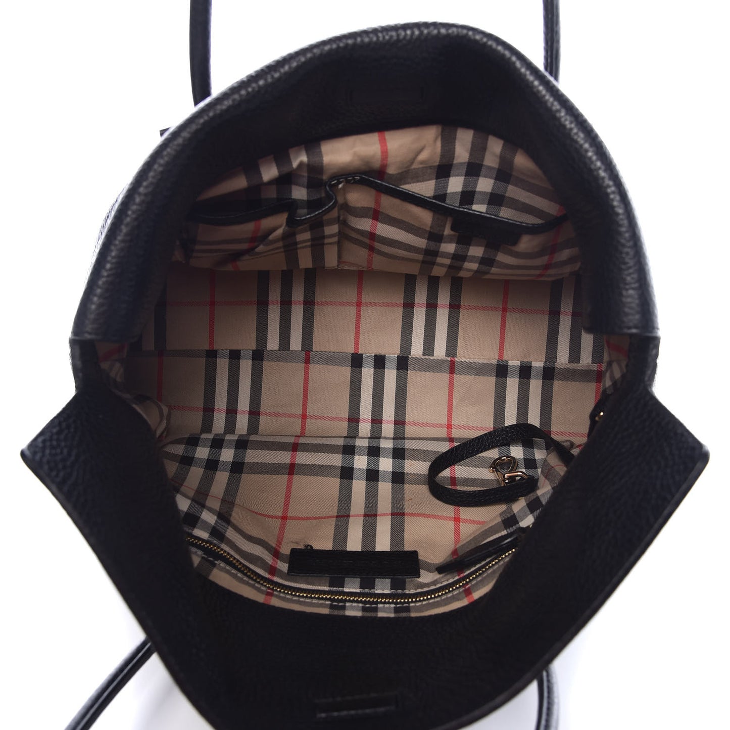 London Grainy Calfskin Medium Baynard Tote Black