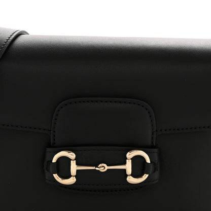 Gucci Arabella Calfskin Horsebit 1955 Shoulder Bag Black 8 of 10