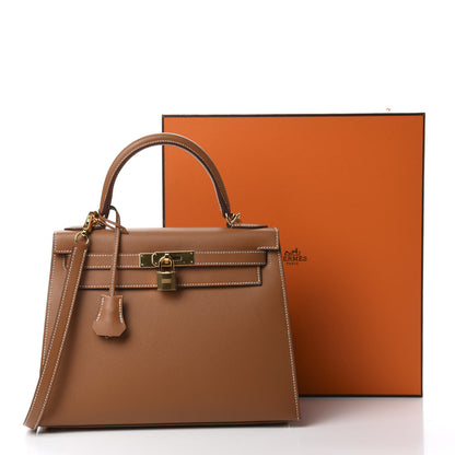 Hermes Epsom Kelly Sellier 28 Gold 12 of 12