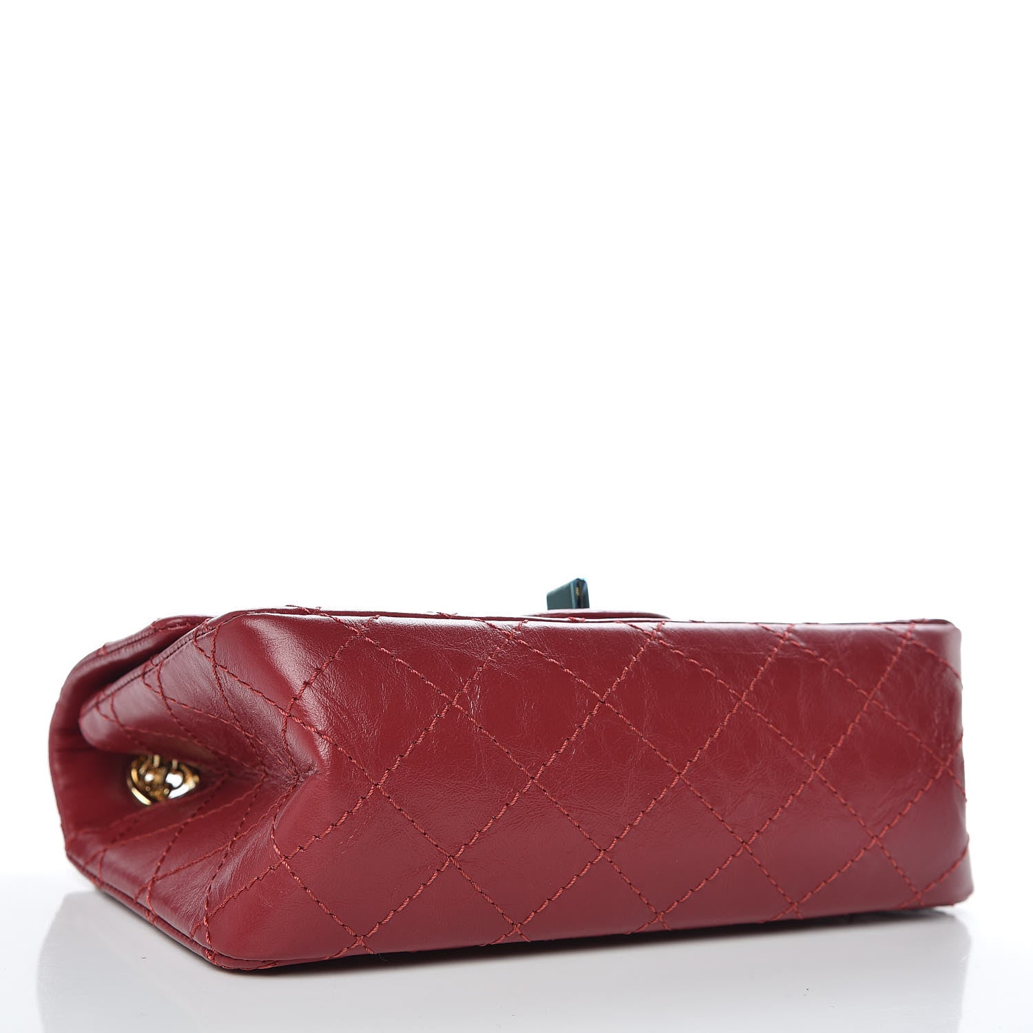 Chanel Aged Calfskin Quilted 2.55 Reissue Mini Flap Red 4 of 12