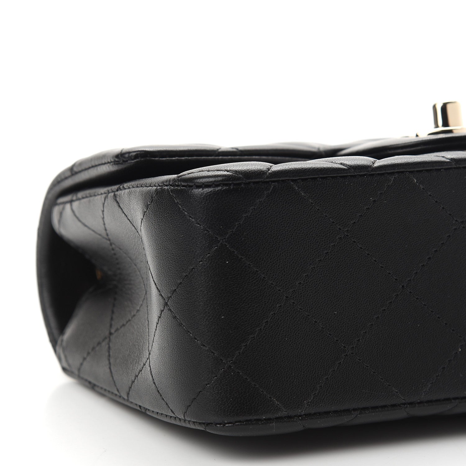 Chanel Lambskin Quilted Mini Rectangular Flap Black 8 of 9
