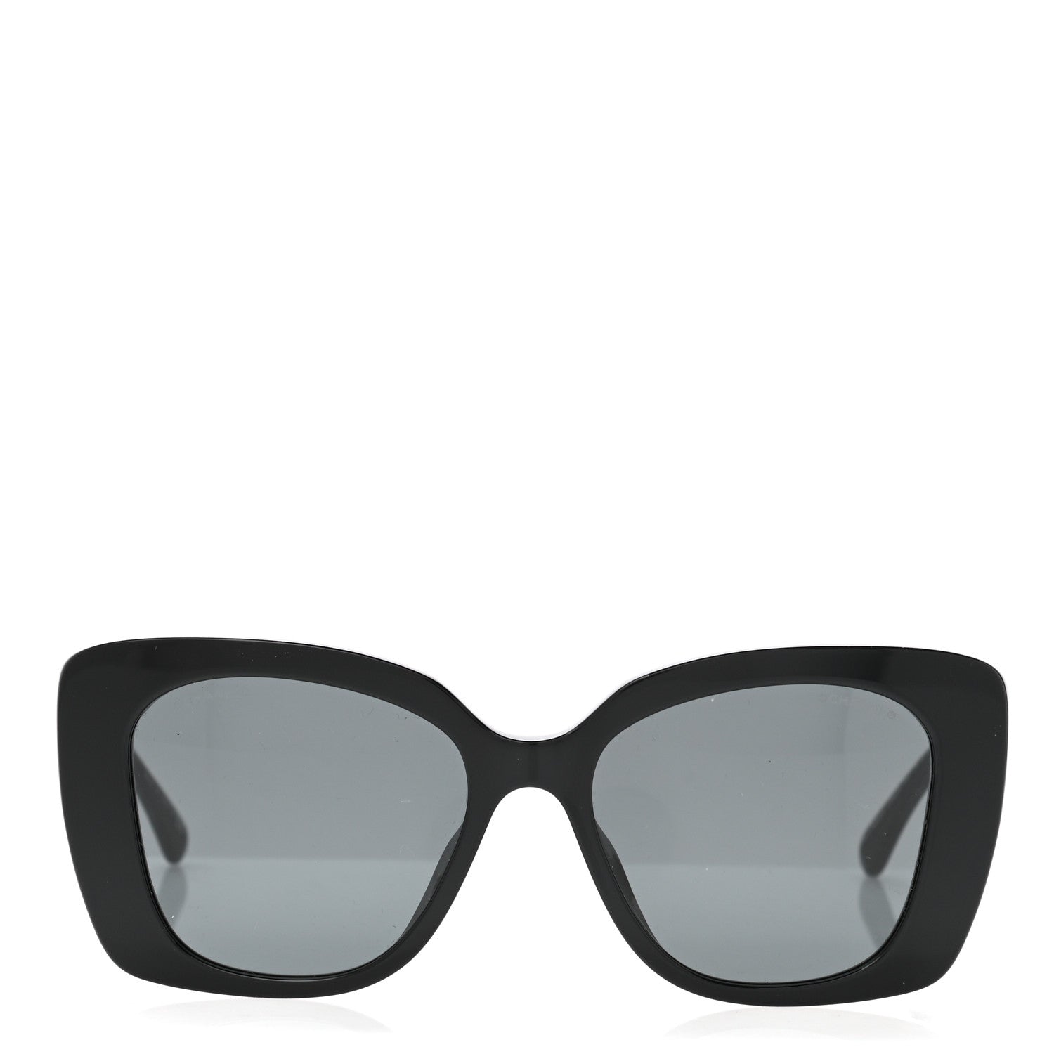 Chanel Acetate Strass Square Sunglasses 5422-B-A Black White 2 of 8