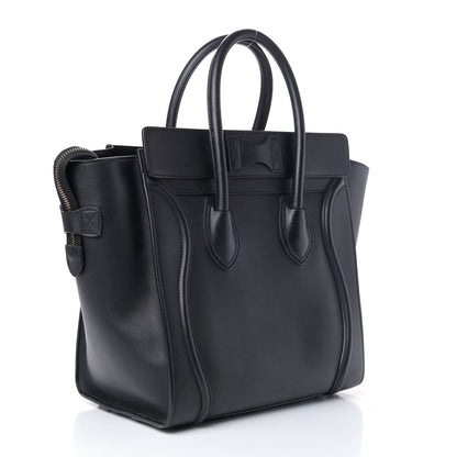 Celine Smooth Calfskin Mini Luggage Black 2 of 4