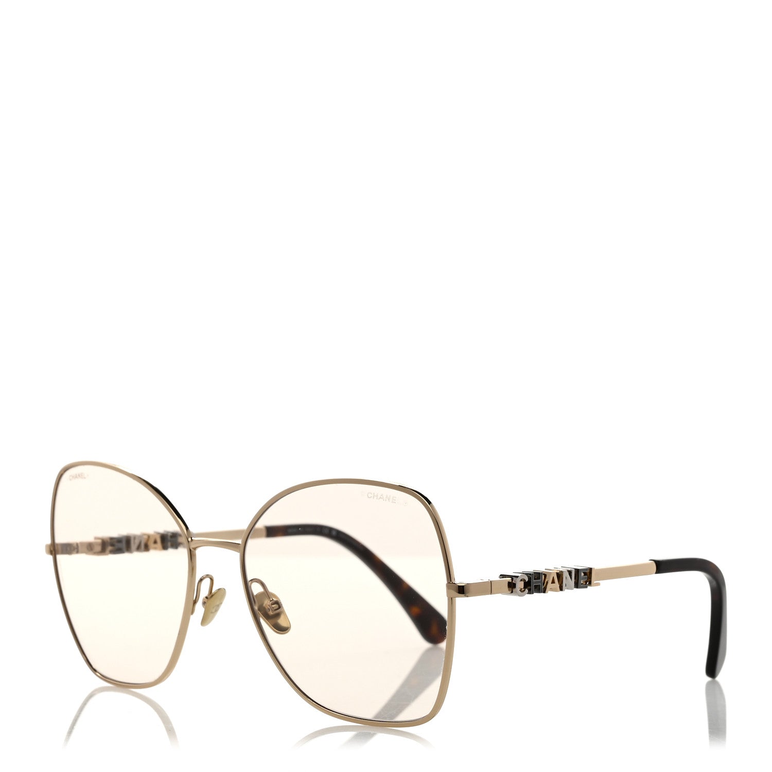 Chanel Metal Butterfly Sunglasses 4283 Brown 1 of 8