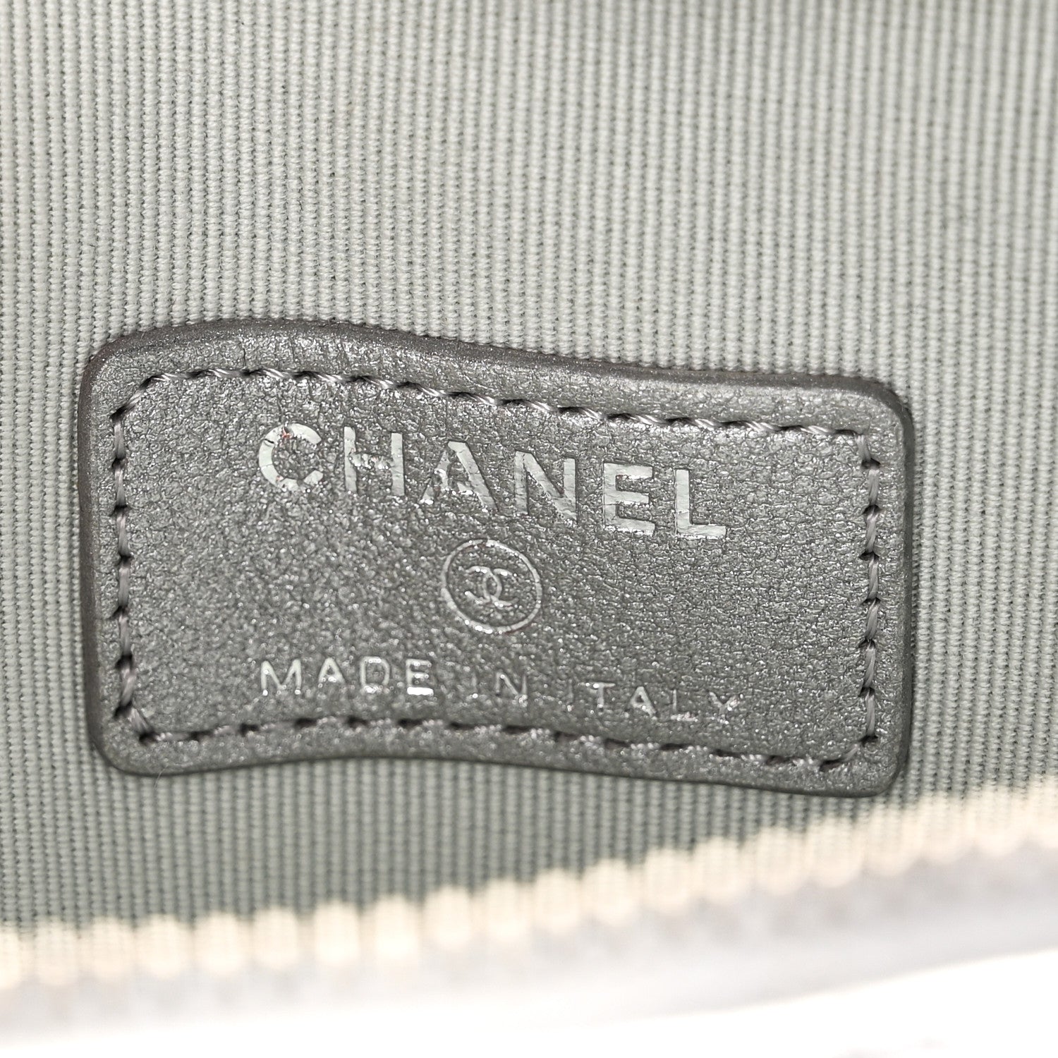 Chanel Metallic Lambskin Quilted CC In Love Heart Clutch With Chain Silver 5 of 10