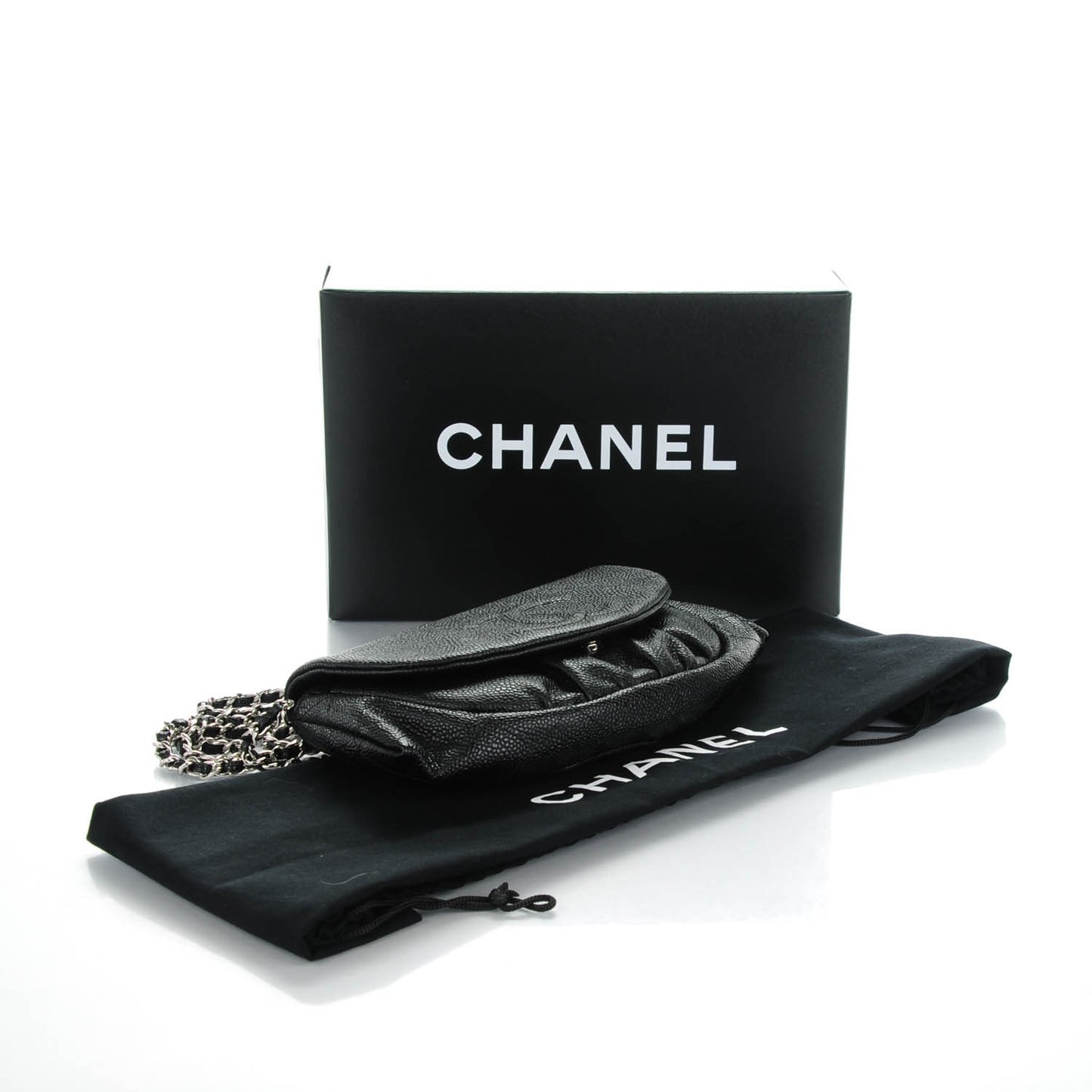 Caviar Half Moon Wallet On Chain WOC Black