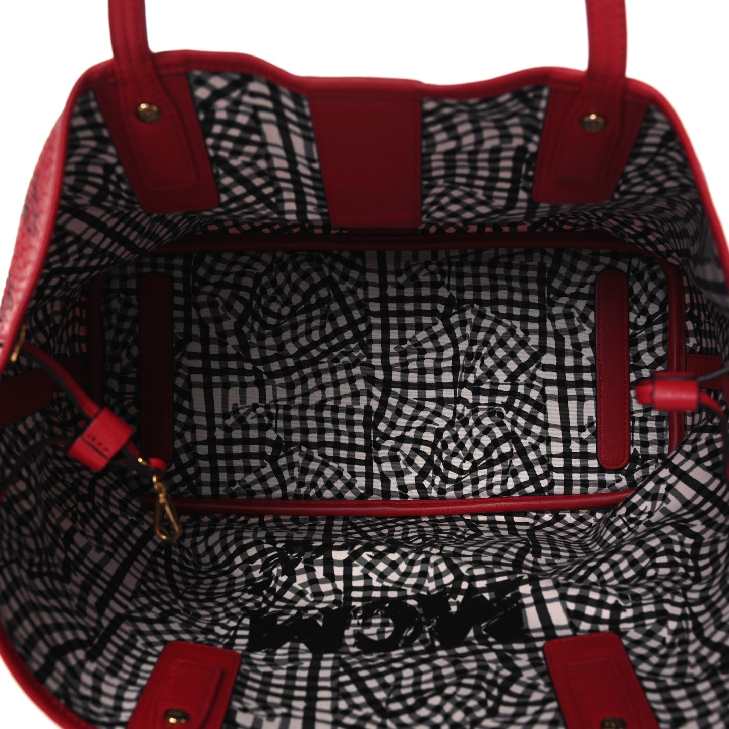 Visetos Medium Liz Reversible Shopper Tote Ruby Red