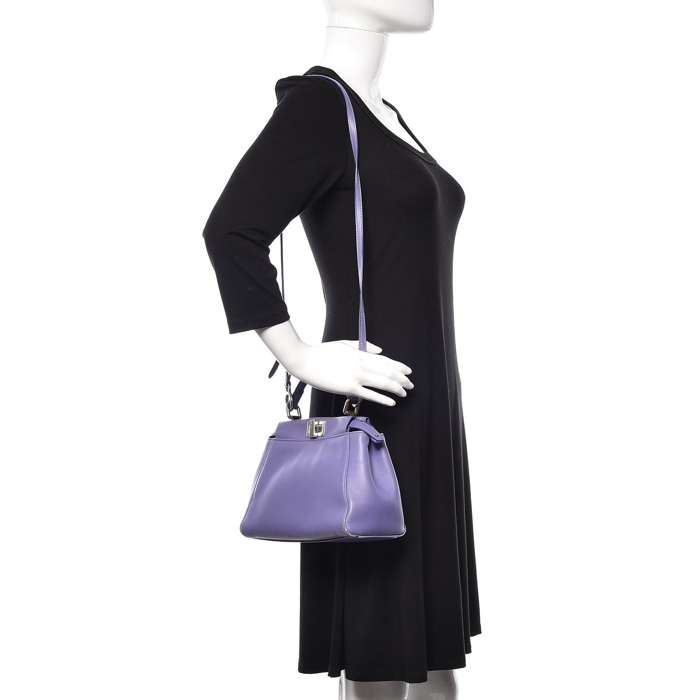 Nappa Mini Peekaboo Iconic Satchel Viola Cassis