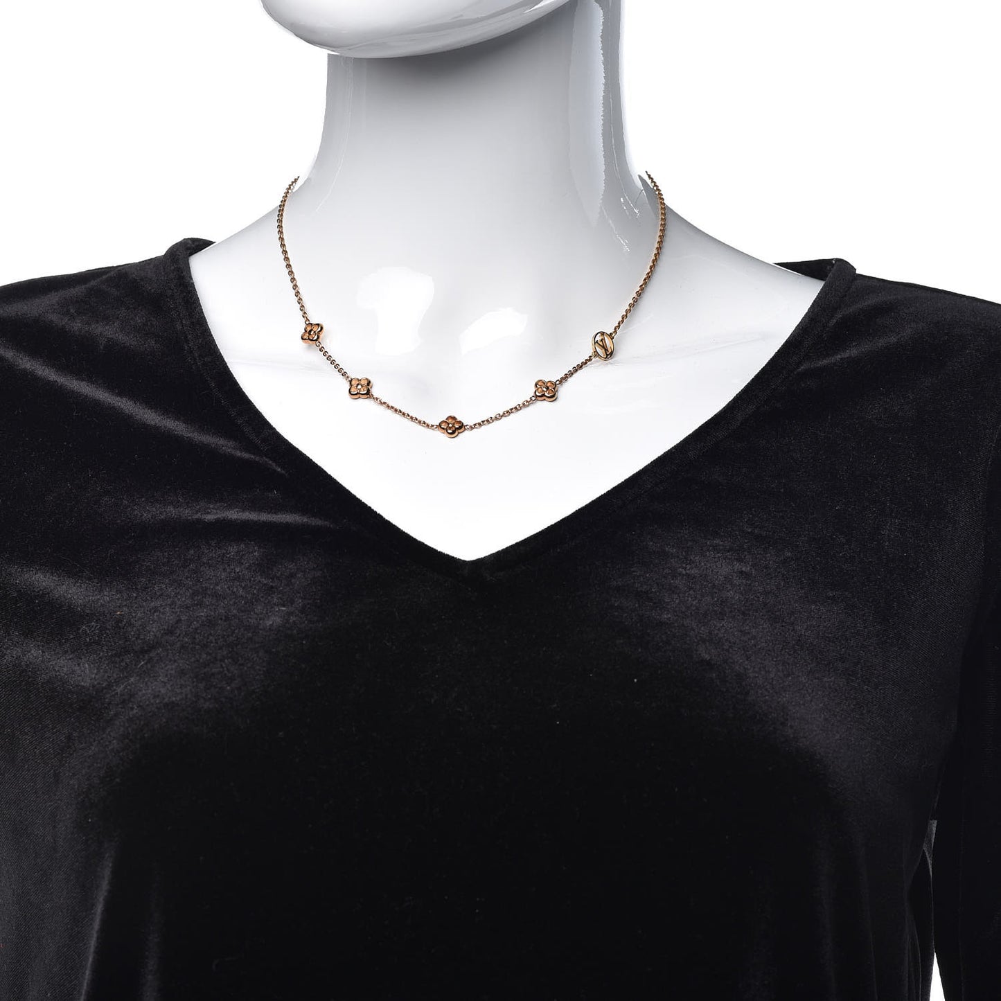 Flower Full Necklace Gold