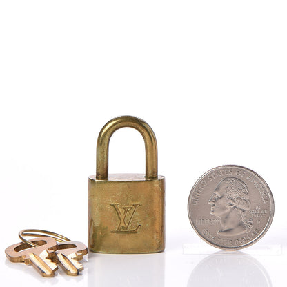 Louis Vuitton Brass Lock and Key Set #343 5 of 6