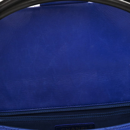 Chanel Quilted Lambskin Small Hula Hoop Flap Dark Blue 9 of 13