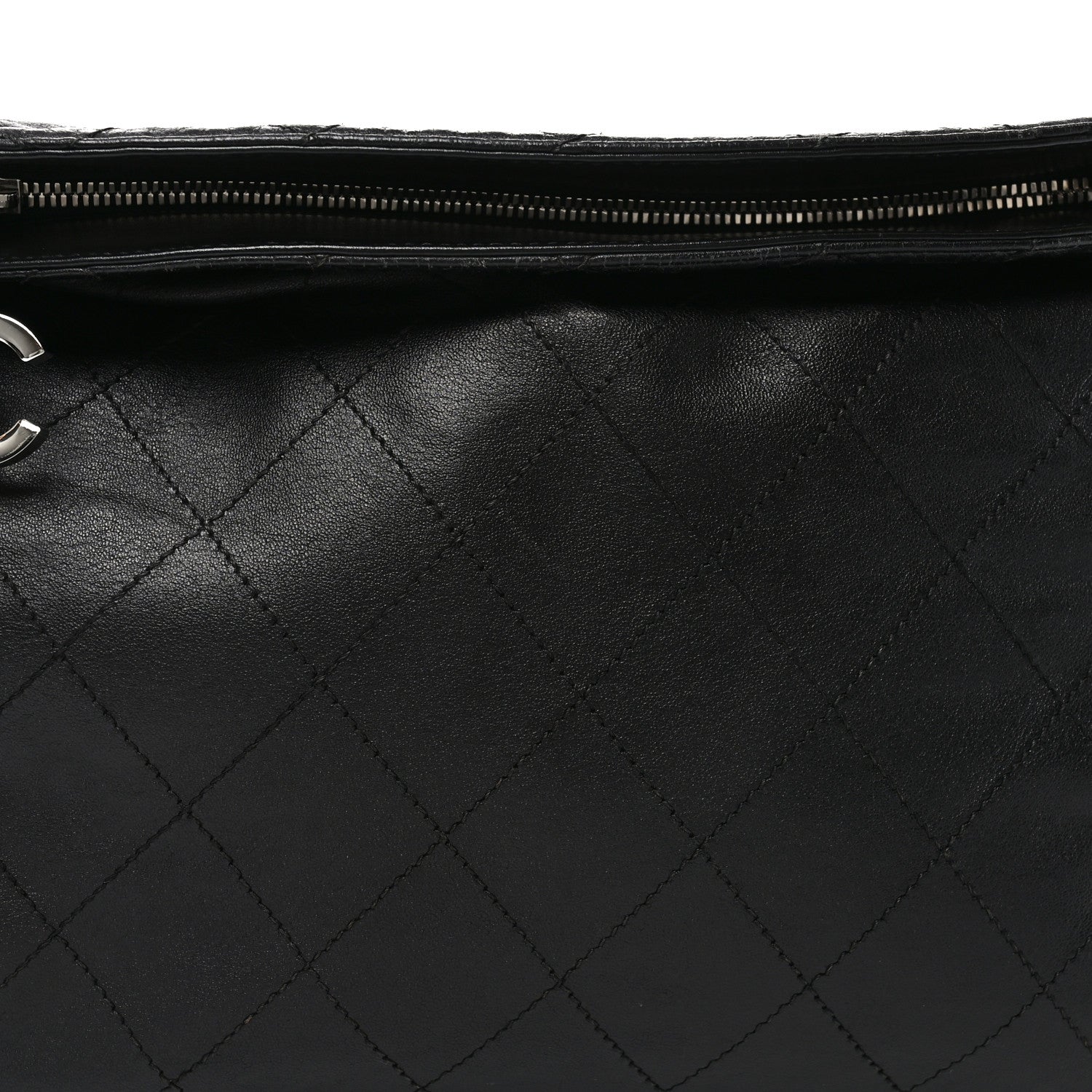 Chanel Lambskin Stitched Medium Ultimate Soft Tote Black 8 of 10