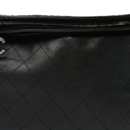 Chanel Lambskin Stitched Medium Ultimate Soft Tote Black 8 of 10