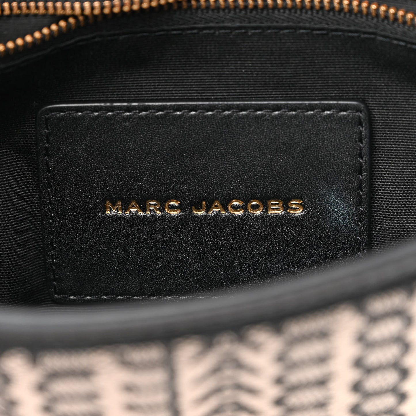 Cotton Jacquard The Monogram J Marc Shoulder Bag Beige Multi