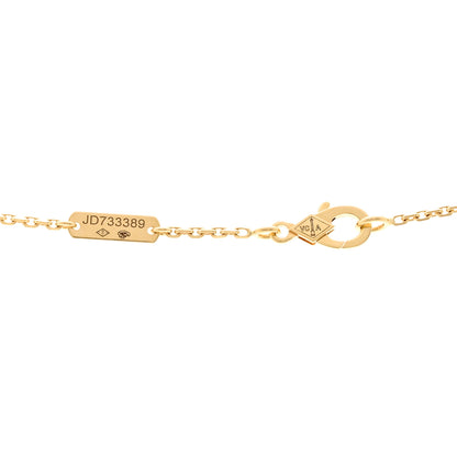 Van Cleef & Arpels VAN CLEEF &amp; ARPELS 18K Yellow Gold Malachite Vintage Alhambra Pendant Necklace 4 of 6