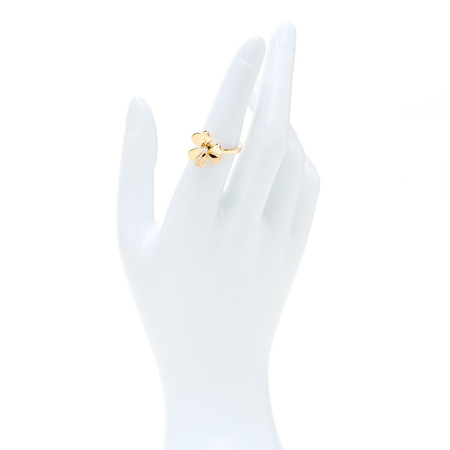 18K Yellow Gold Diamond Small Frivole Ring 53 6.5