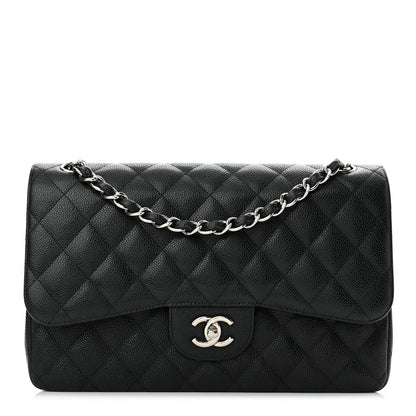 Chanel Caviar Quilted Jumbo Double Flap Black 1 of 10